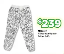 Bodega Aurrerá Marvel pants estampado oferta
