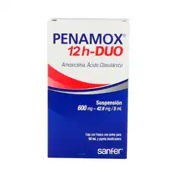 Farmacias Benavides 600 mg - 42.9 mg / 5 ml Acido Clavulánico + Amoxicilina oferta