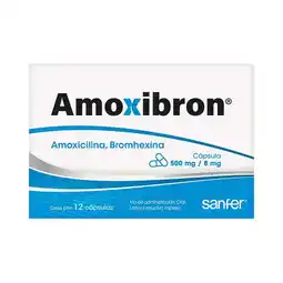 Farmacias Benavides 500 mg Amoxicilina + Bromhexina oferta