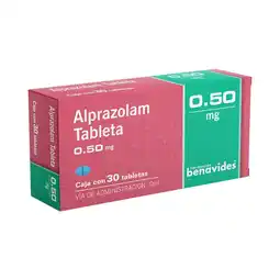 Farmacias Benavides Alprazolam 0.50 mg oferta