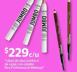Walmart NYX Lápiz de ojos jumbo o de cejas con cepillo oferta