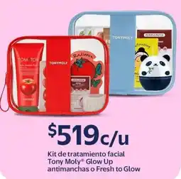 Walmart Kit de tratamiento facial Tony Moly Glow Up antimanchas o Fresh to Glow oferta