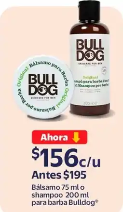 Walmart Bull Dog bálsamo o shampoo para barba oferta