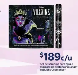 Walmart Republic Cosmeticos set de sombras para ojos o mascara de pestañas oferta