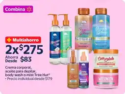 Walmart Tree Hut crema corporal, Aceite para depillar, body wash o mist oferta