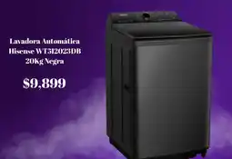 Elektra Hisense lavadora automática 20 kg oferta