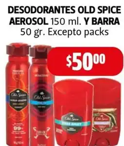 Farmacias Guadalajara Old Spice aerosol y barra oferta