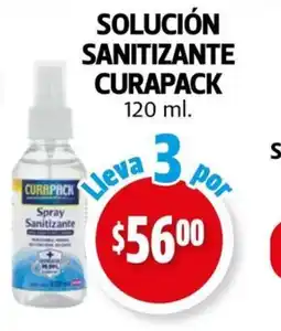 Farmacias Guadalajara Curapack solución sanitizante oferta