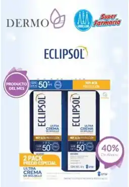 Farmacias Guadalajara Eclipsol ultra crema bloqueadora fps50+ oferta