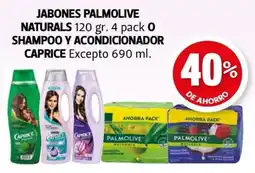 Farmacias Guadalajara Palmolive Naturals jabones o Caprice shampoo y acon oferta