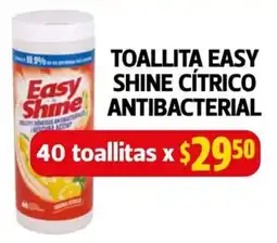 Farmacias Guadalajara Easy Shine toallita citrico antibacterial oferta
