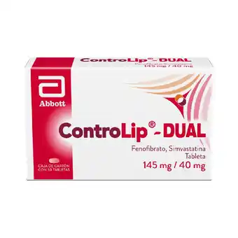 Farmacias Benavides 145 mg / 40 mg Fenofibrato + Simvastatina oferta