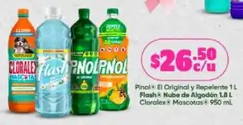 Farmacias Guadalajara Clorlex, Flash, Pinol oferta
