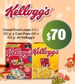 Farmacias Guadalajara Kellogg's Froot Loops o Corn Pops oferta