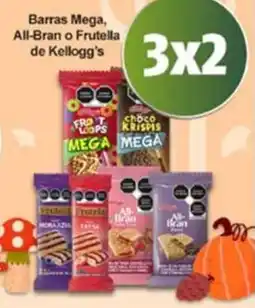 Farmacias Guadalajara Kellogg's Barras Mega, All-Bran o Frutellal oferta