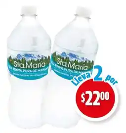 Farmacias Guadalajara Santa María agua natural oferta