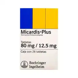 Farmacias Benavides 80 mg Telmisartán/12.5 mg Hidroclorotiazida oferta