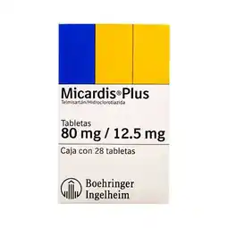 Farmacias Benavides 80 mg Telmisartán/12.5 mg Hidroclorotiazida oferta