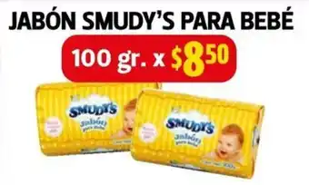 Farmacias Guadalajara Smudy's jabón para bebé oferta