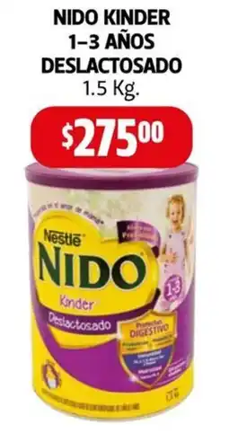 Farmacias Guadalajara Nido Kinder 1-3 años deslactosado oferta