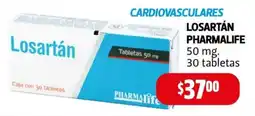 Farmacias Guadalajara Pharmalife Losartán 50 mg oferta
