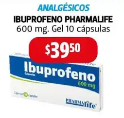 Farmacias Guadalajara Pharmalife Ibuprofeno 600 mg oferta