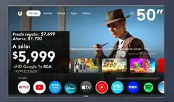 City Club RCA UHD Google TV 50" oferta