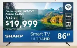City Club Sharp Smart TV UltraHD 86" oferta