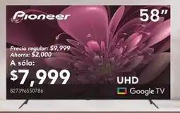 City Club Pioneer UHD Google TV 58" oferta