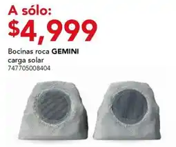 City Club Gemini bocinas roca carga solar oferta