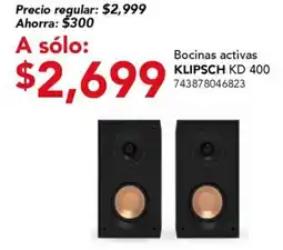 City Club Klipsch KD 400 bocina activas oferta