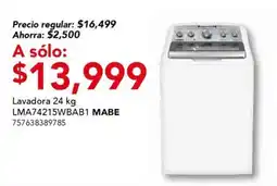 City Club Mabe lavadora 24 kg oferta