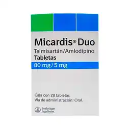 Farmacias Benavides 80 mg Telmisartán/5 mg Amlodipino oferta