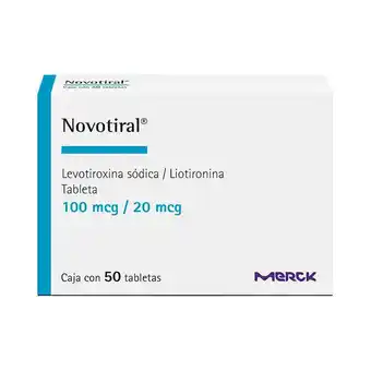 Farmacias Benavides 100 mcg Levotiroxina Sódica/20 mcg Liotironina oferta