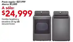 City Club LG lavadora + secadora 25 kg oferta