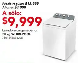 City Club Whirlpool lavadora carga superior 20 kg oferta