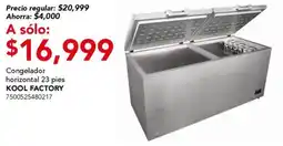 City Club Kool Factory congelador horizontal 23 pies oferta