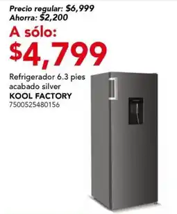 City Club Kool Factory refrigerador 6.3 pies acabado silver oferta