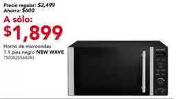 City Club New Wave horno de microondas 1.1 pies negro oferta
