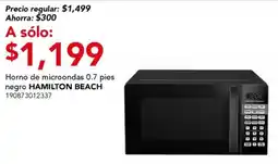 City Club Hamilton Beach horno de microondas 0.7 pies negro oferta