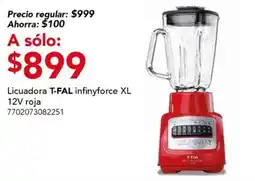City Club T-Fal licuadora infinyforce XL 12V roja oferta