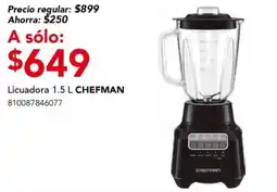 City Club Chefman licuadora 1.5 L oferta