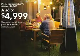 City Club Bornoto calefactor de piramide patio oferta