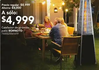City Club Bornoto calefactor de piramide patio oferta