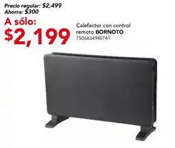 City Club Bornoto calefactor con control remoto oferta
