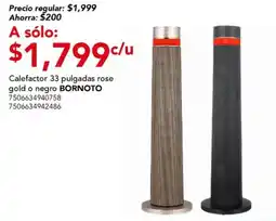 City Club Bornoto calefactor 33 pulgadas rose gold o negro oferta