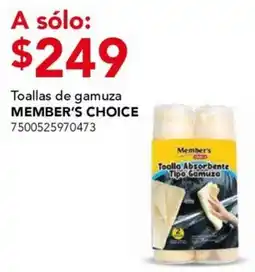 City Club Member's Choice toallas de gamuza oferta
