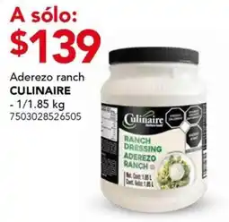 City Club Culinaire aderezo ranch oferta