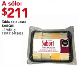 City Club Sabori tabla de quesos oferta