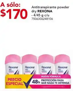 City Club Rexona antitranspirante powder oferta